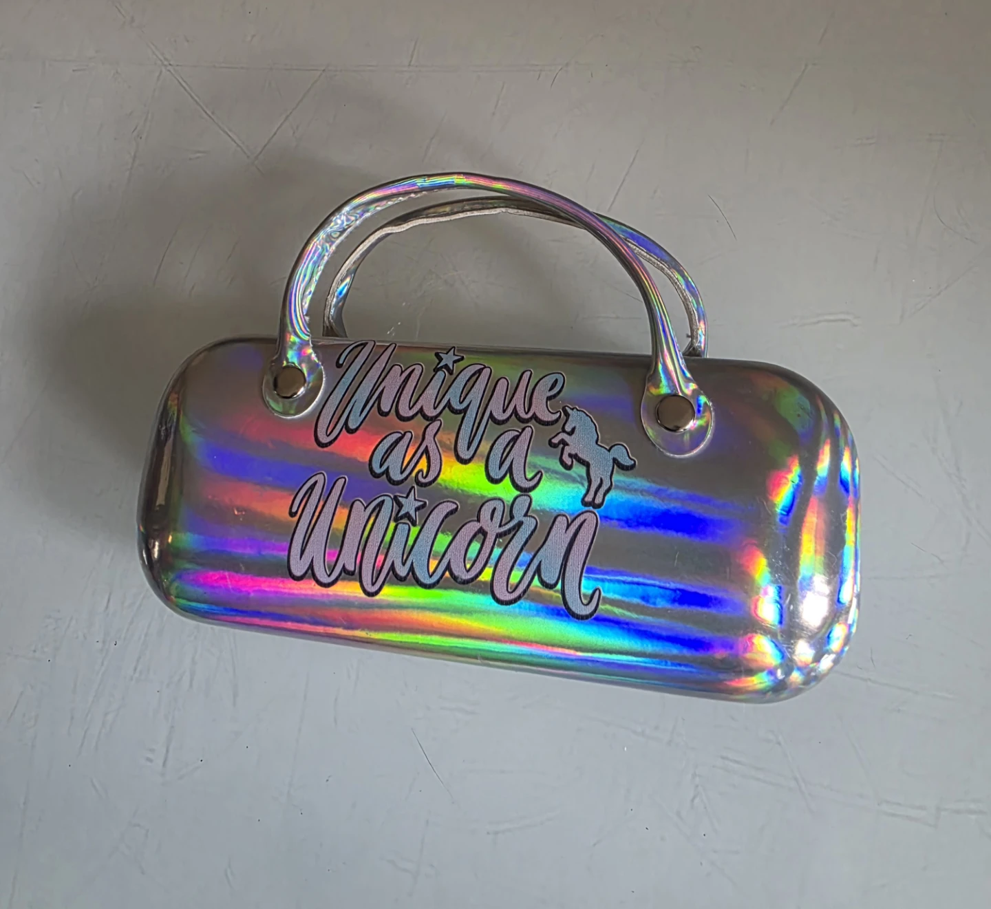 V Kids "Unique as a Unicorn" Iridescent Hard Shell Glasses Case