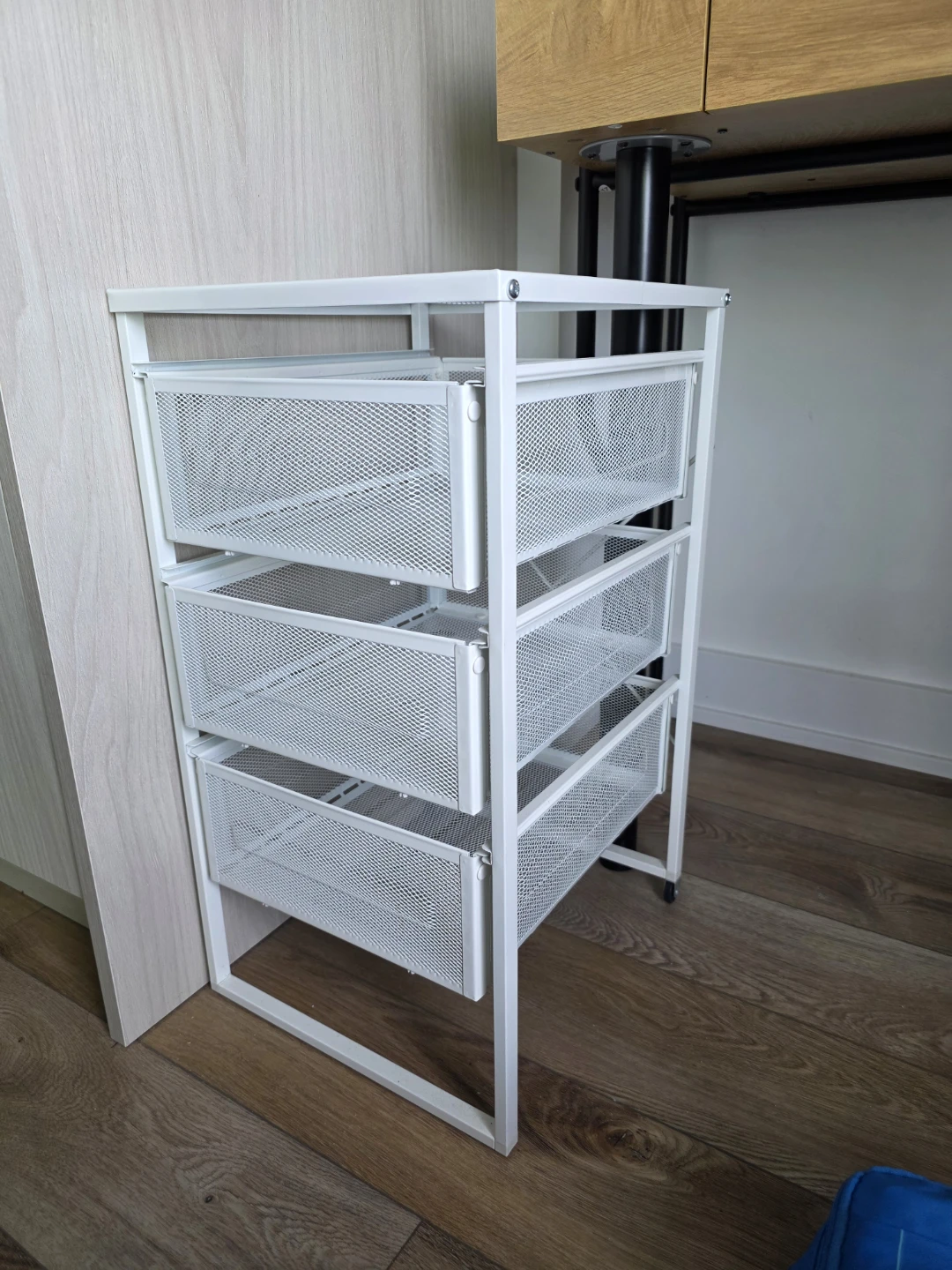 Ikea White 3-Drawer Storage Cart