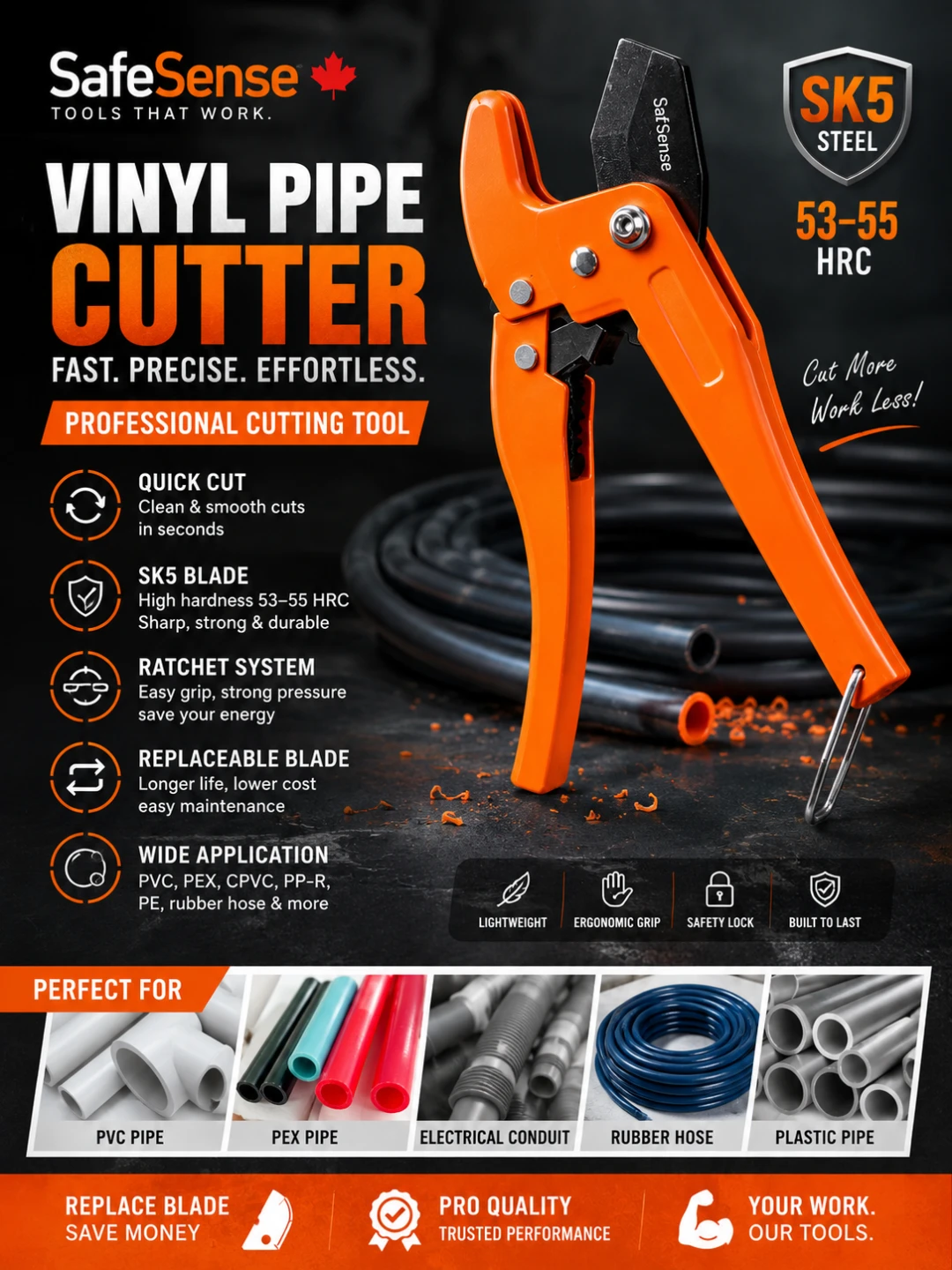 SafeSense Vinyl Pipe Cutter