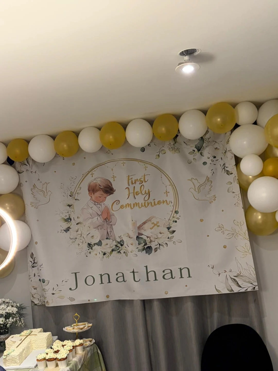 First Holy Communion Banner for Jonathan