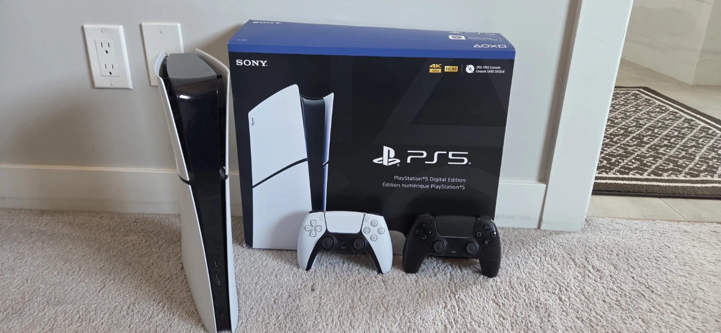 Sony PlayStation 5 Digital Edition Console with Controllers