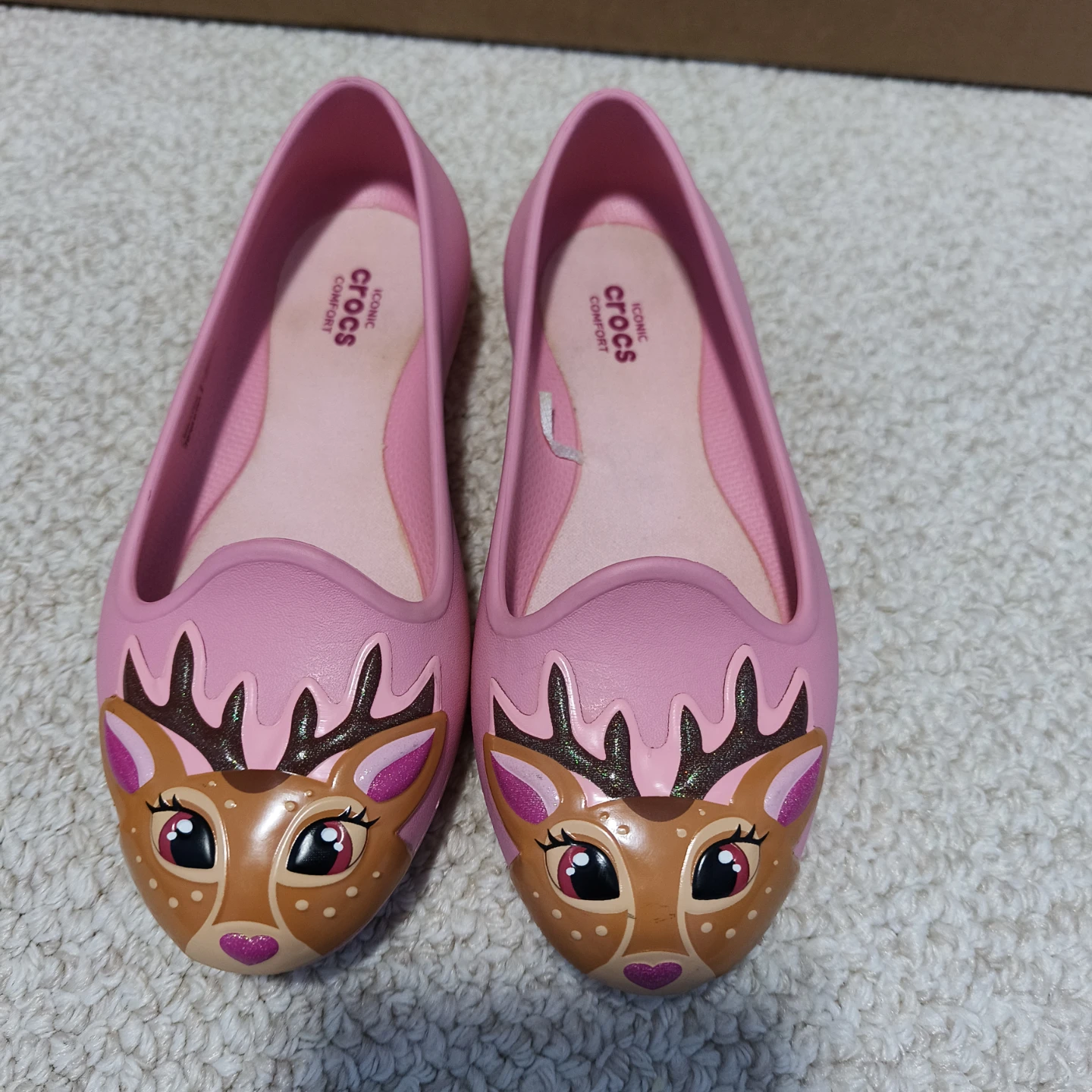 Crocs Kadee II Deer Flats - Pink Size 13