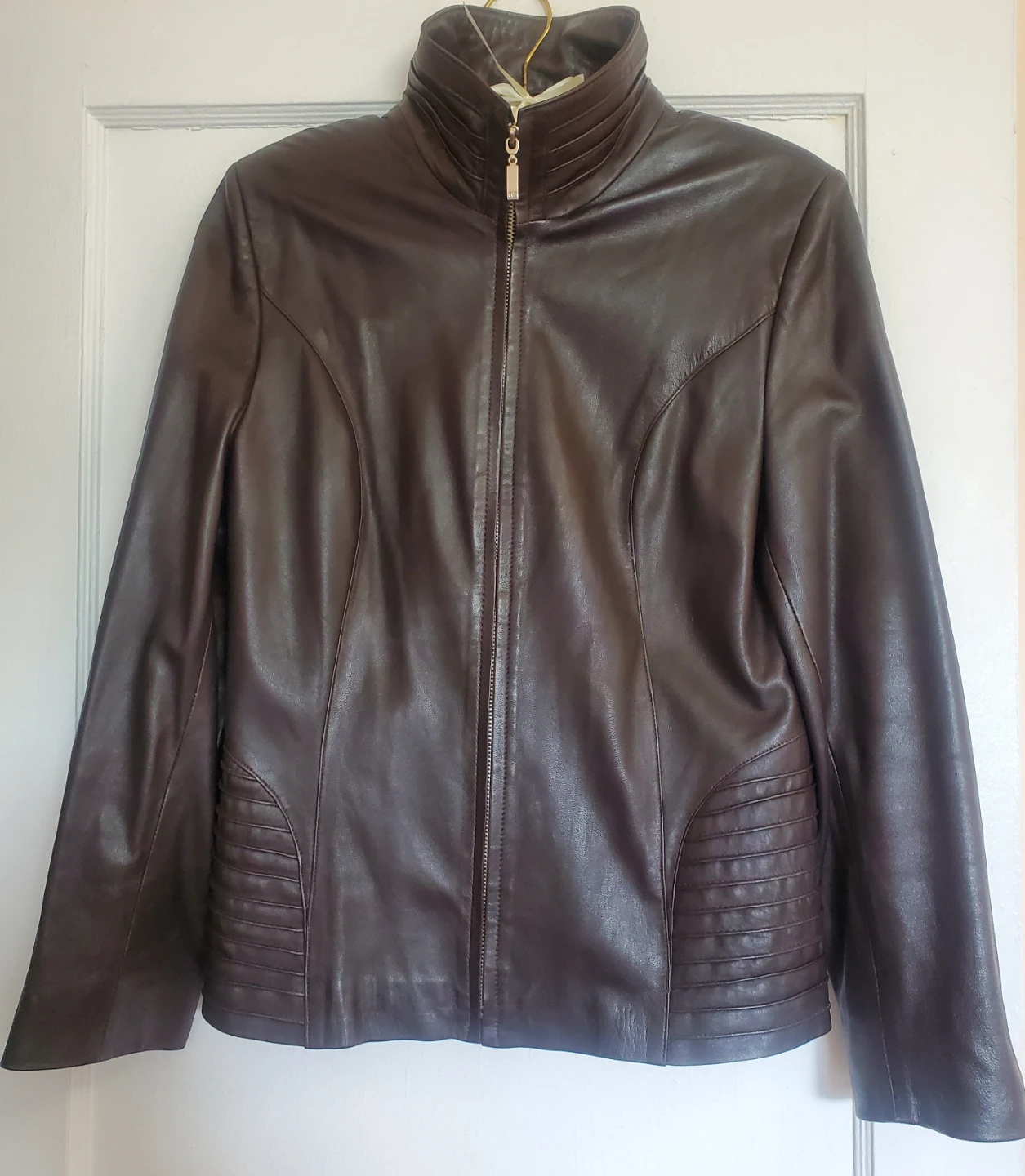RIMA Leather Jacket - Brown, Size M