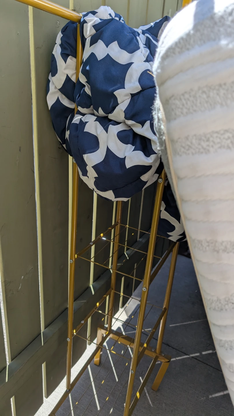 Gold Metal Garment Rack - photo 2