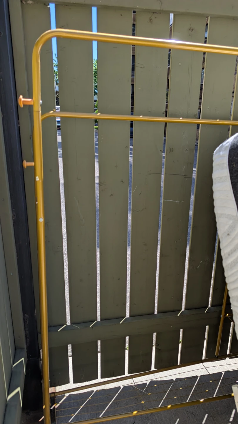 Gold Metal Garment Rack - photo 3