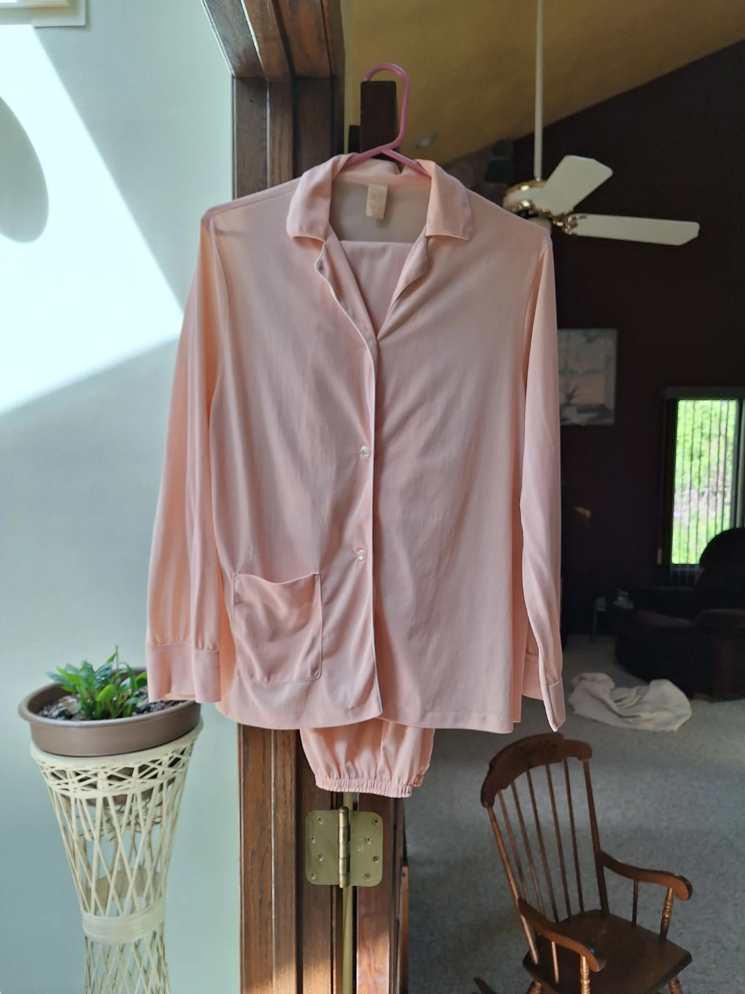Pale Peach Pajama Set