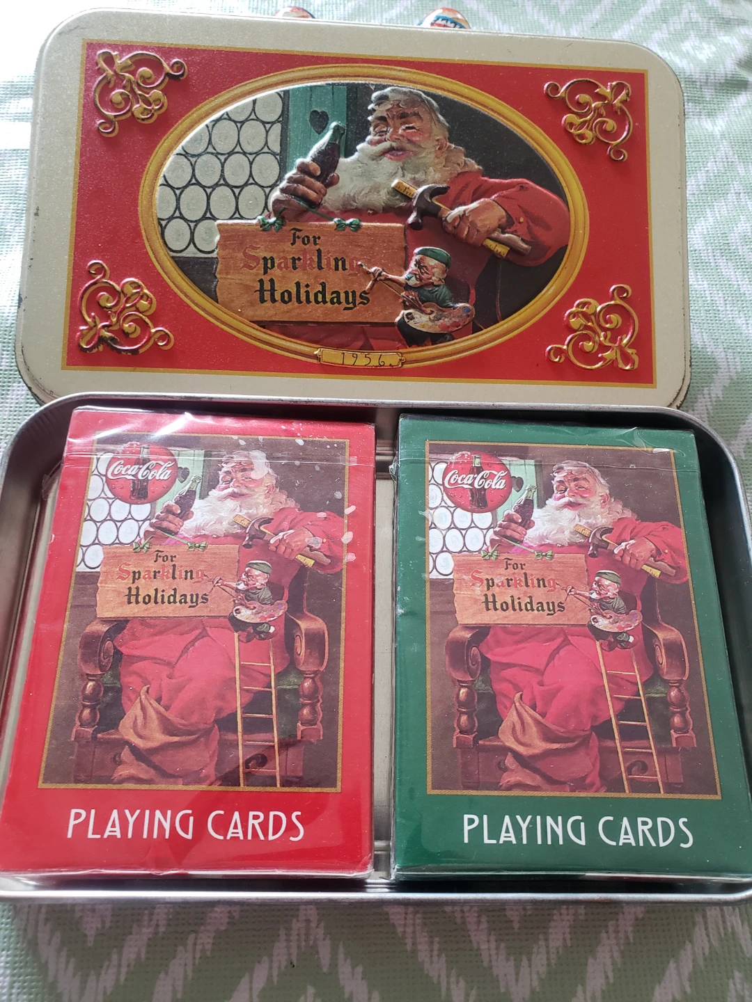 Coca-Cola Playing Cards with Tin - photo 2