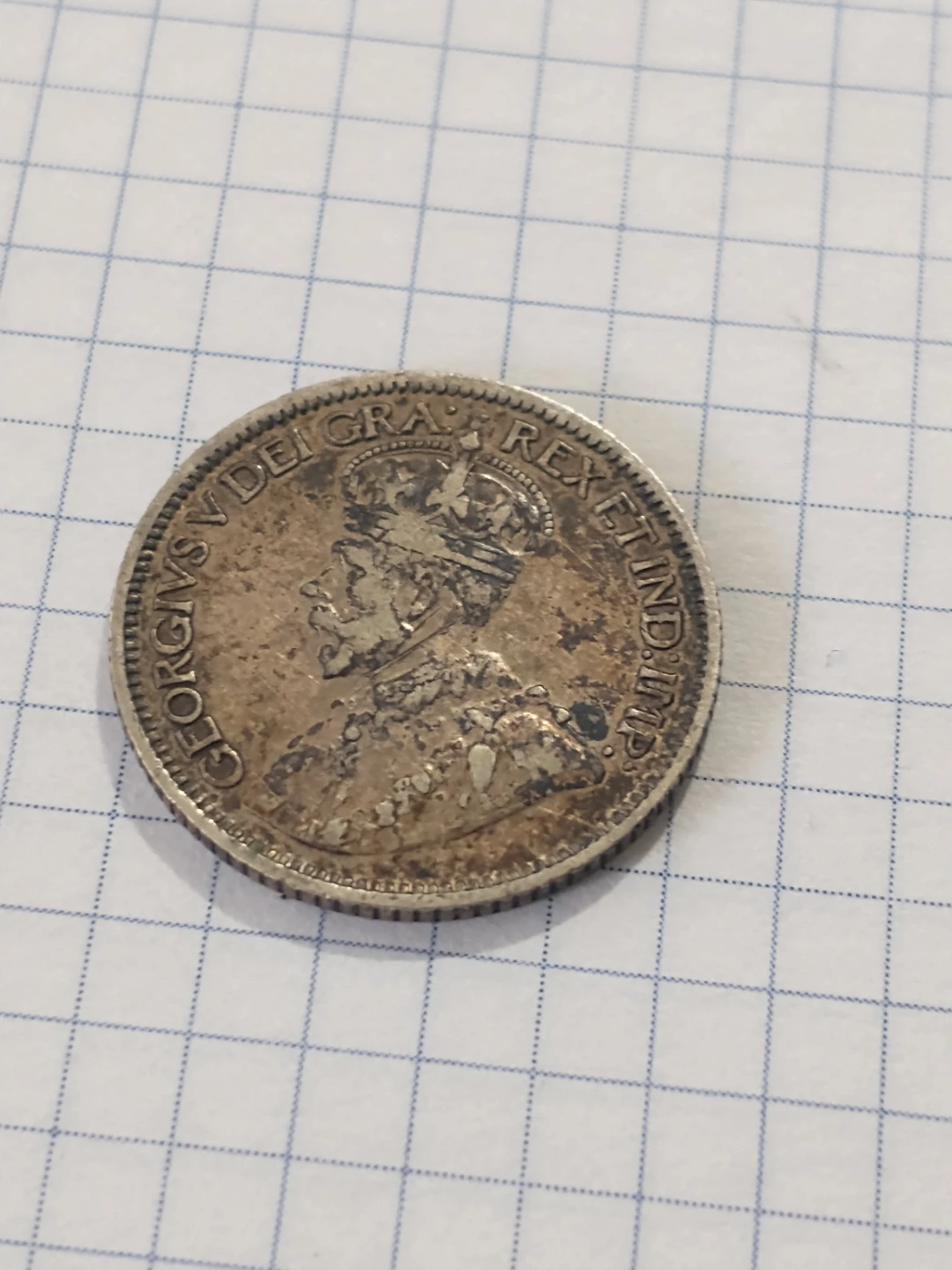 Beautiful 1931 Canada George V dime .800 silver KM #23a - photo 3
