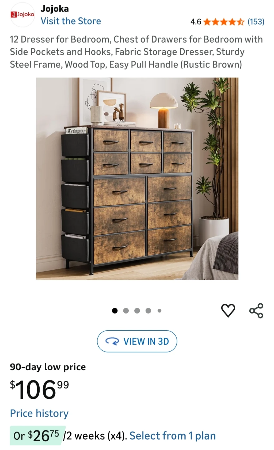 Fabric Drawer Dresser - photo 2