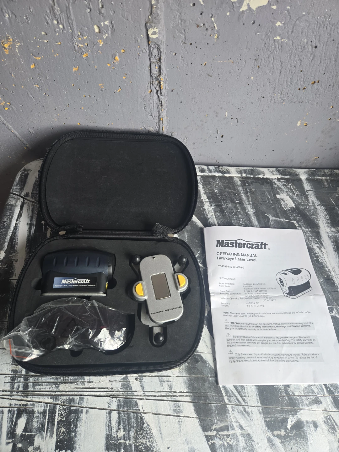 Mastercraft Hawkeye Laser Level with Case