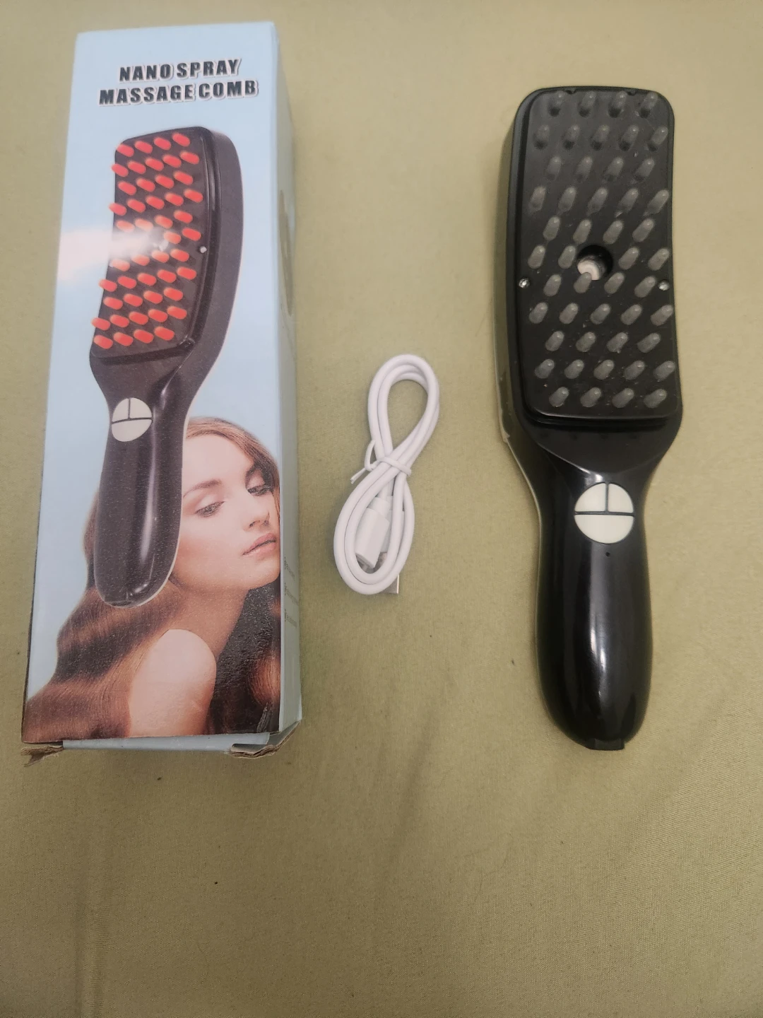 Red led might Nano Spray Massage Comb