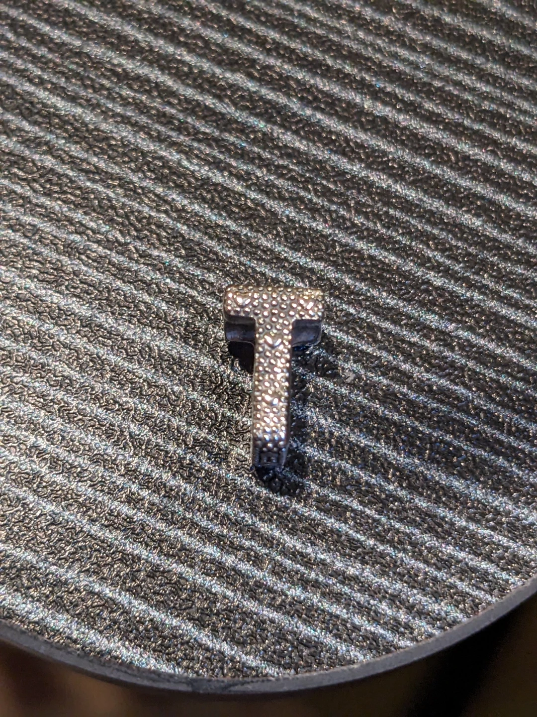 Pandora Sterling Silver "T" Charm - photo 2