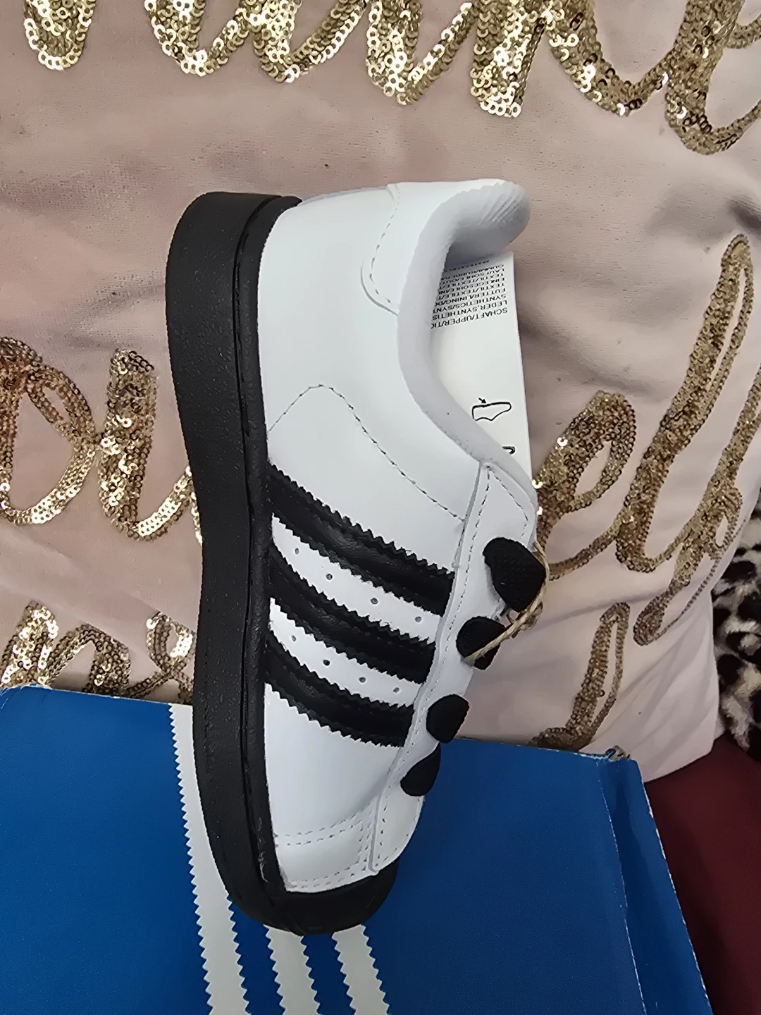 Adidas Superstar II CF EL Toddler Shoes White Black Size 8.5K - photo 3