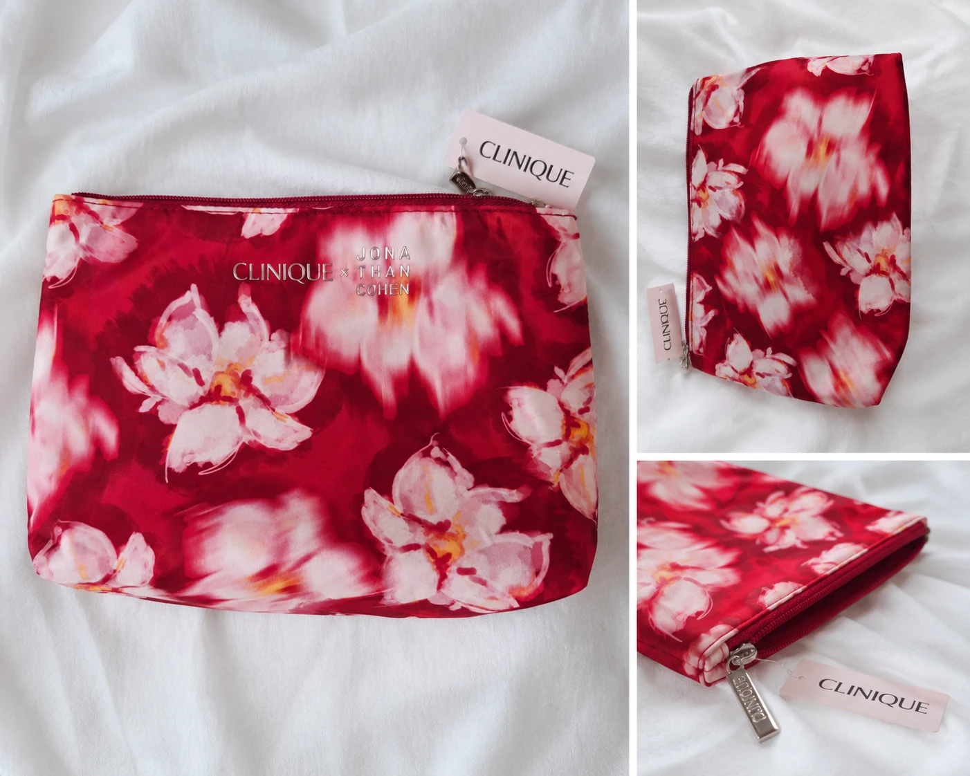 New Clinique x Jona Than Cohen Floral Makeup Bag