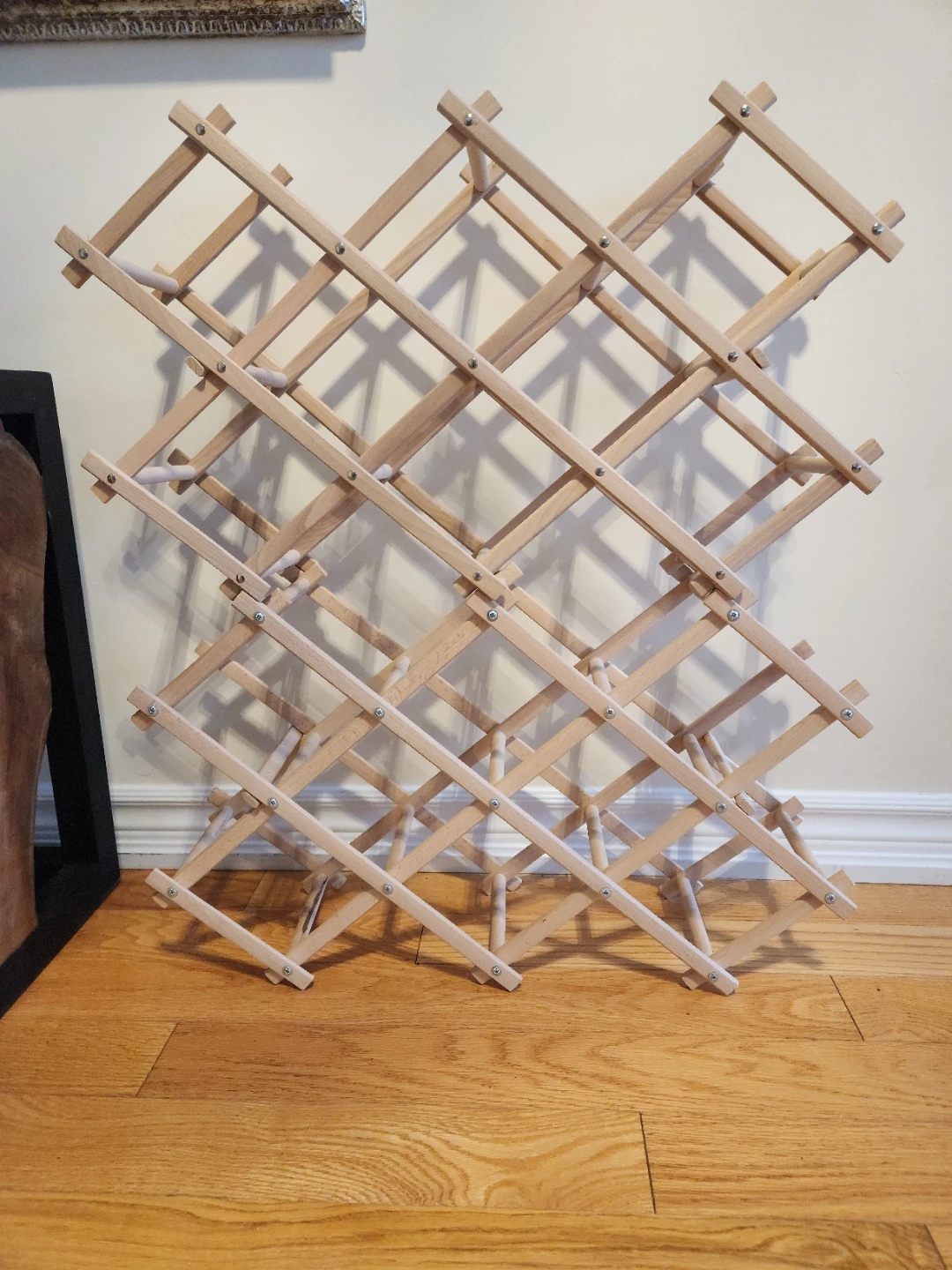 2 Wooden Folding Wine Racks