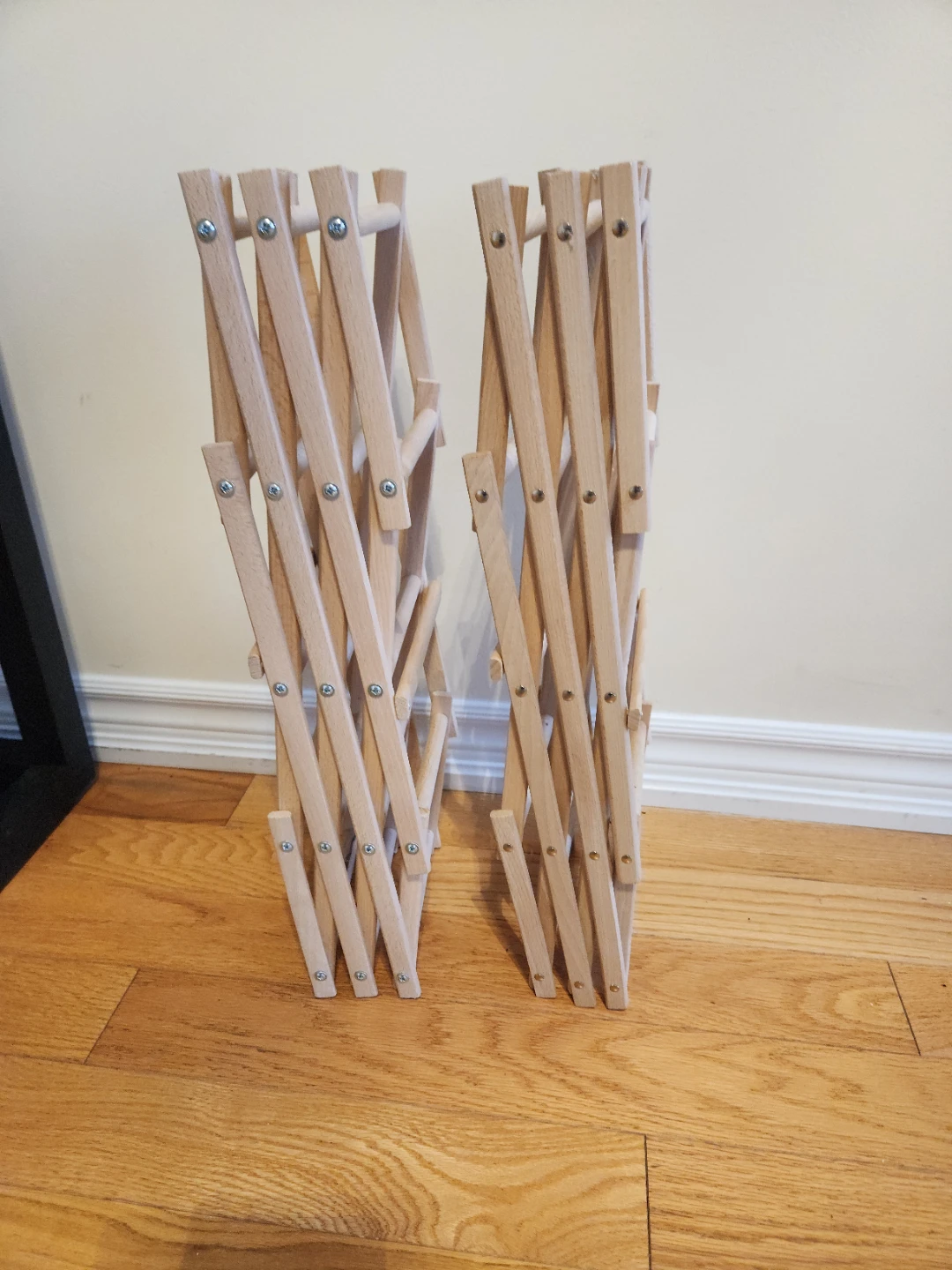 2 Wooden Folding Wine Racks - photo 2