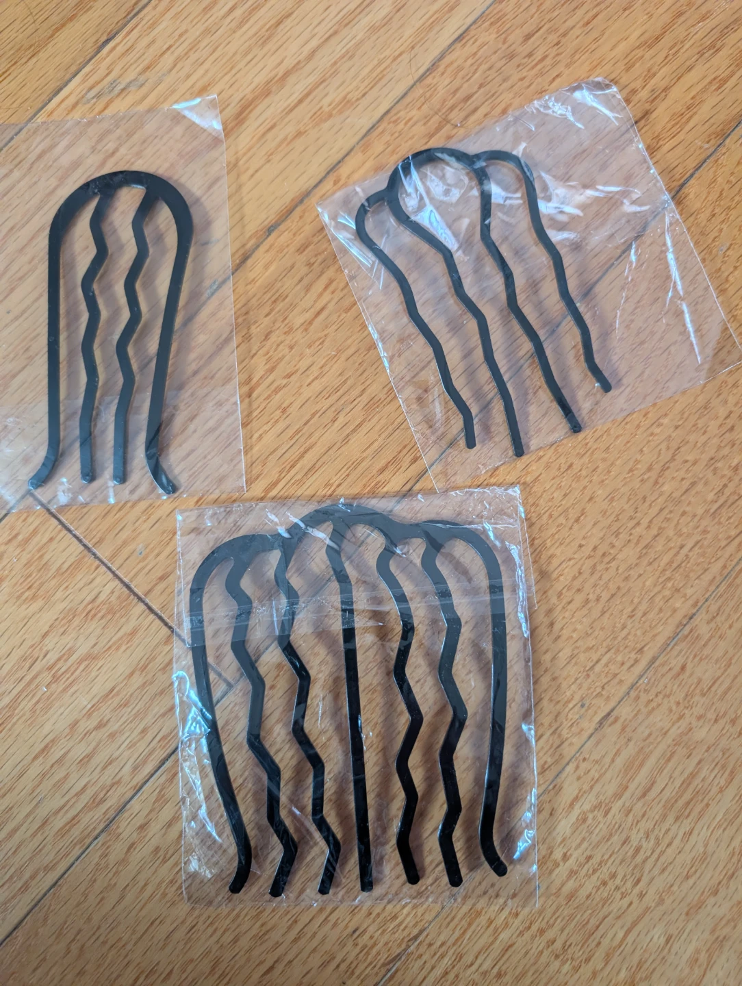 Black Hair Combs - Set of 3