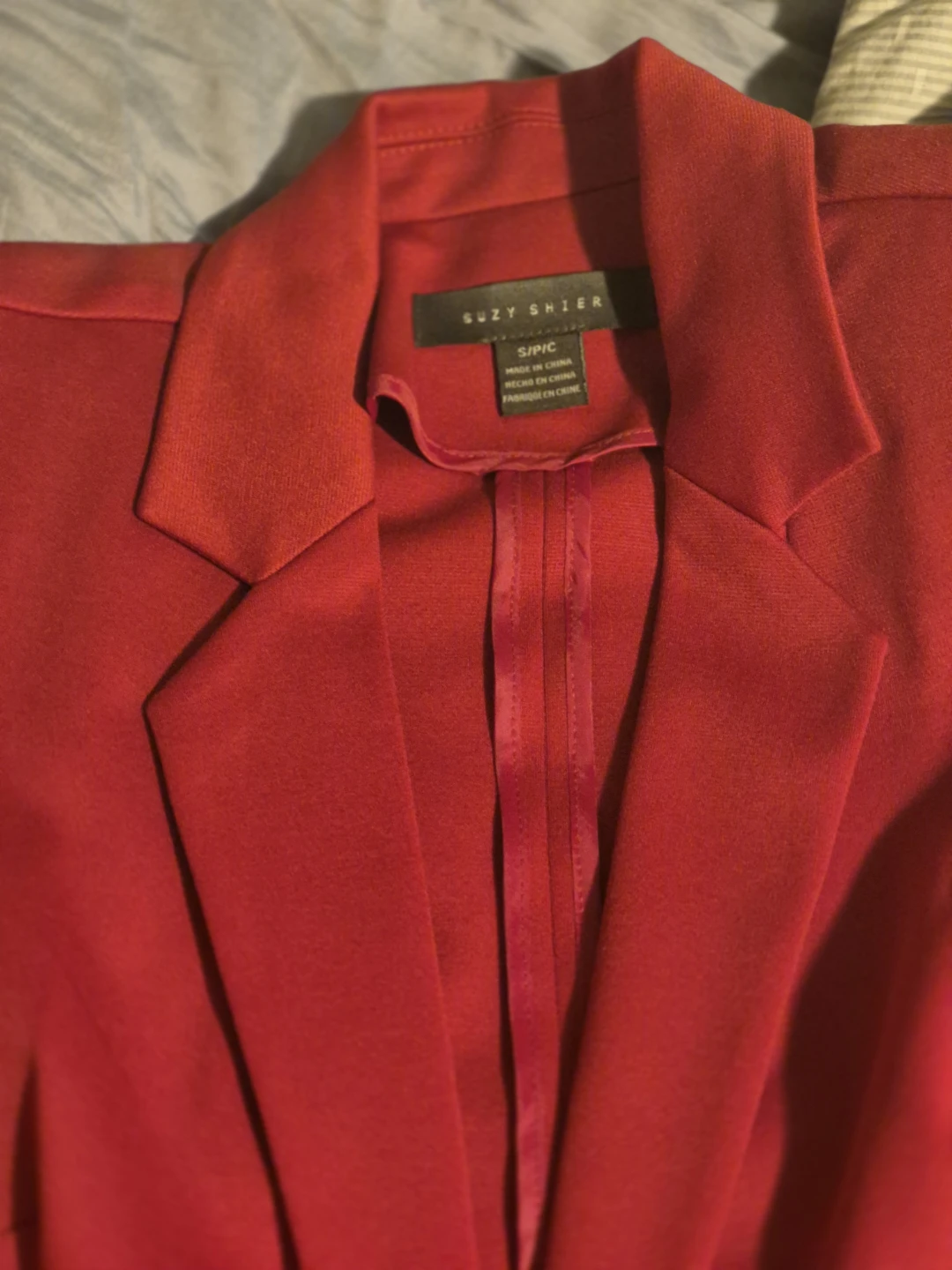 Suzy Shier Red Blazer Jacket Size S/P