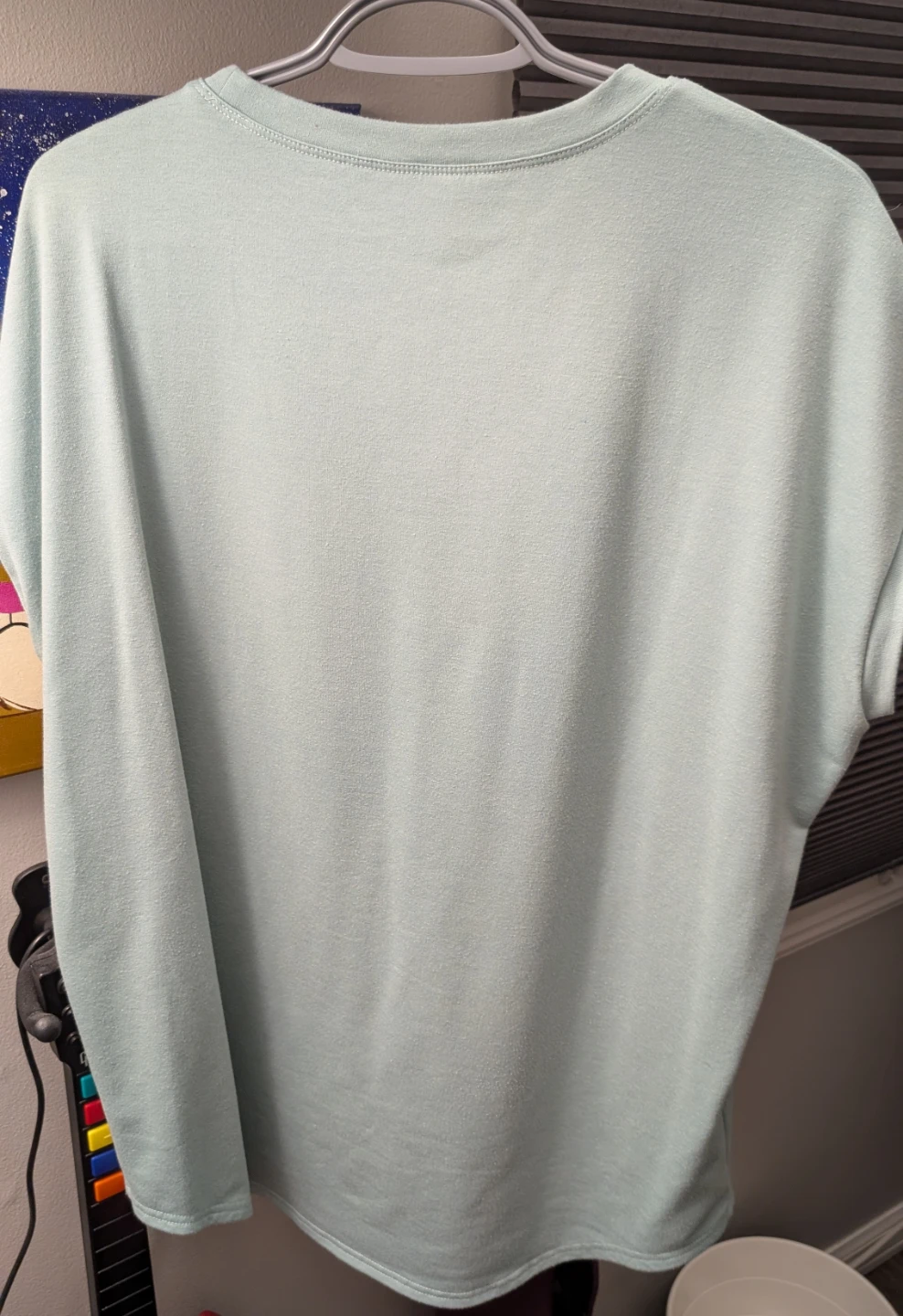 YOUNGLA Men's Medium Oversized Sleeveless Mint Color Shirt - photo 2