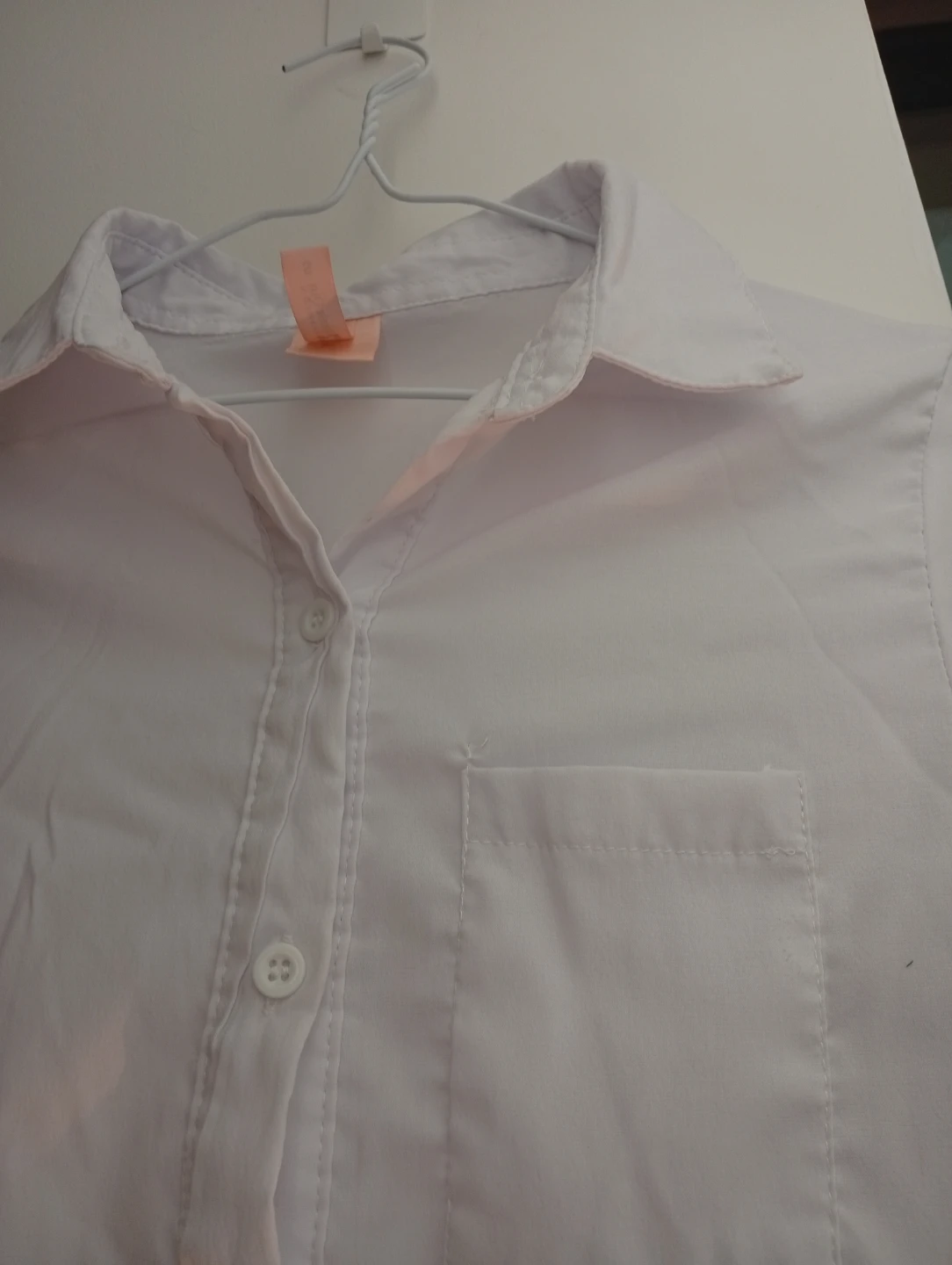 White Long Sleeve Button-Up Shirt - photo 2
