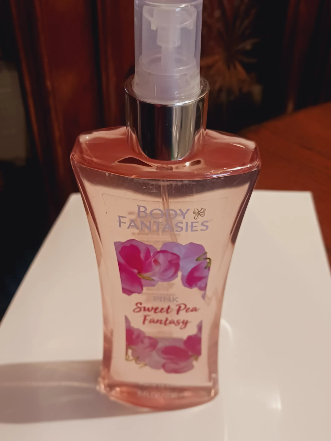 New ! Body Fantasies Pink Sweet Pea Fantasy  Body Spray 8 oz - photo 3
