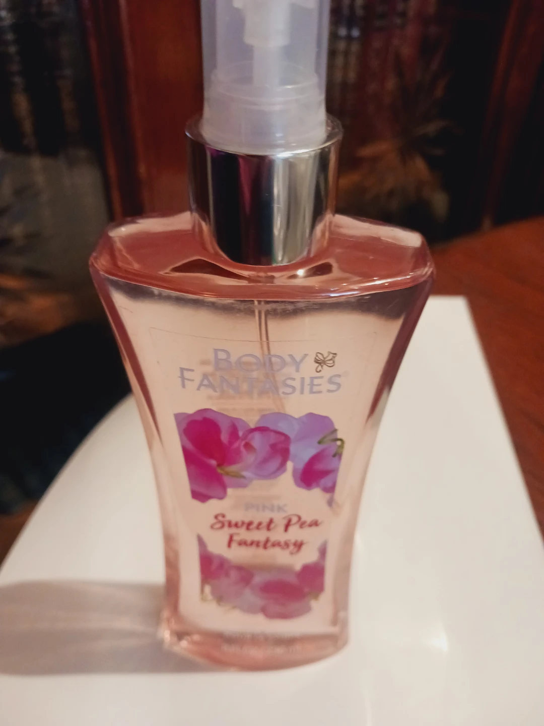 New ! Body Fantasies Pink Sweet Pea Fantasy  Body Spray 8 oz - photo 4