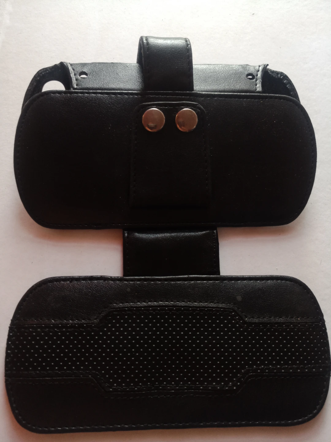 PSP Black Faux Leather Case for Gaming Console - photo 4
