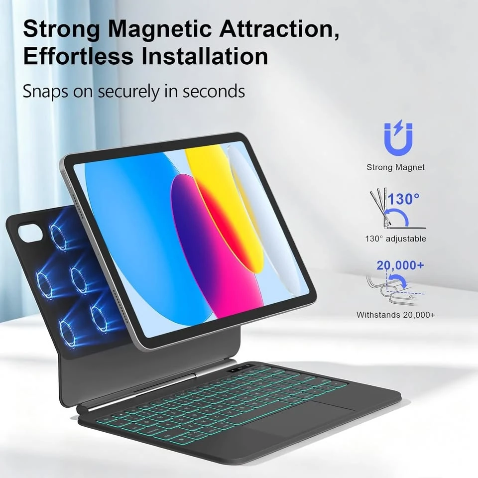 iPad Keyboard Case with Trackpad and Backlit Keys - photo 3