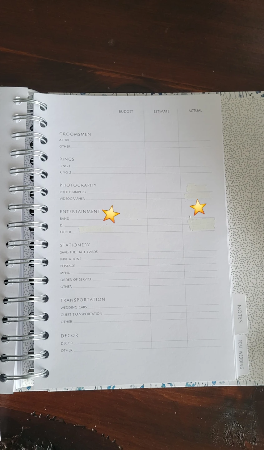 Used (but cleaned) Wedding Planner Journal - photo 3