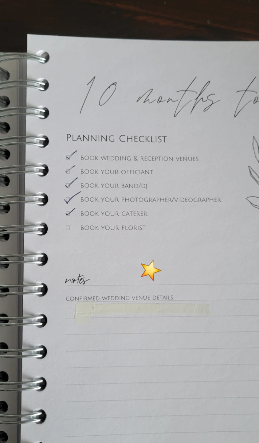Used (but cleaned) Wedding Planner Journal - photo 4
