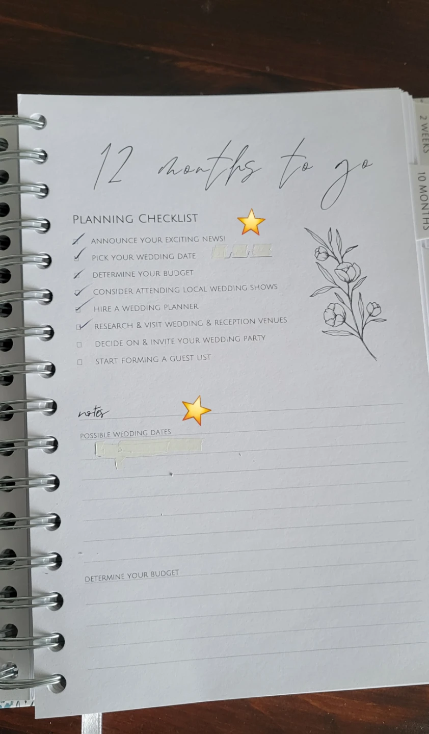 Used (but cleaned) Wedding Planner Journal - photo 5