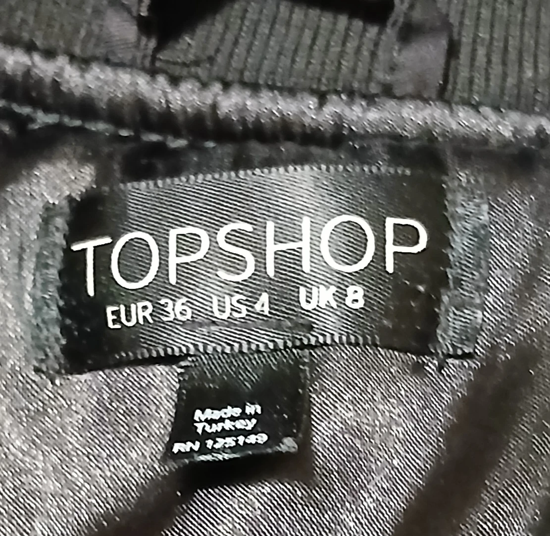Women's Topshop Black Bomber Jacket - photo 4