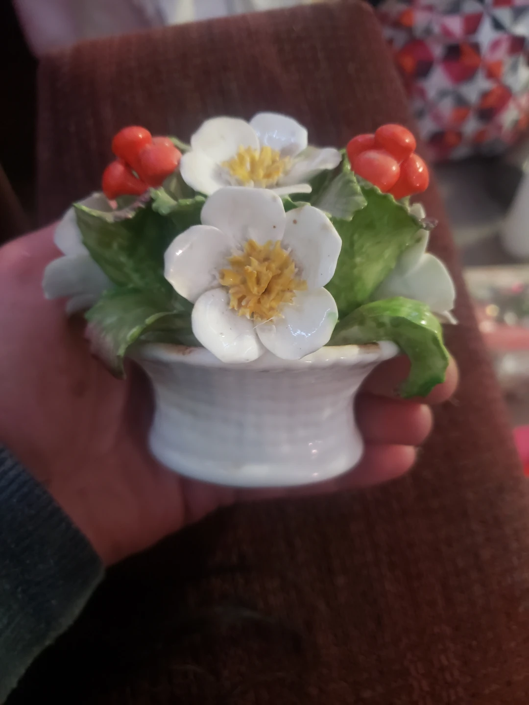 Ceramic Flowers and Berries Vase - photo 3