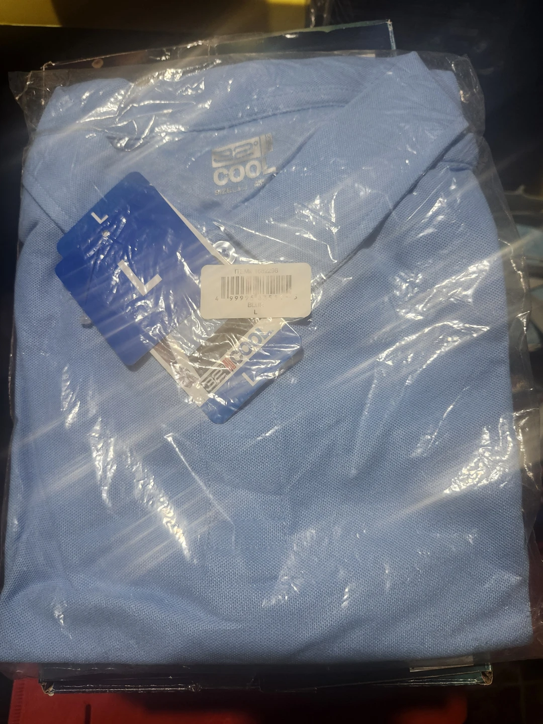 Cool Shirt Men's Polo Shirt - Light Blue, Size L