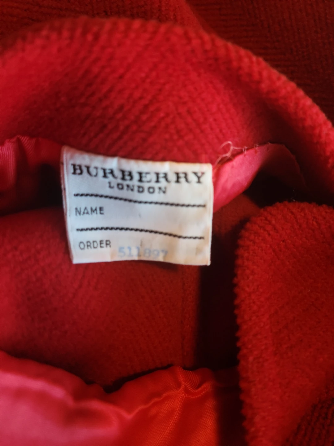 Burberry London Red Wool Duffle Coat - photo 4