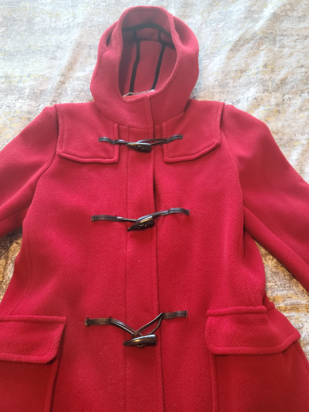 Burberry London Red Wool Duffle Coat - photo 5