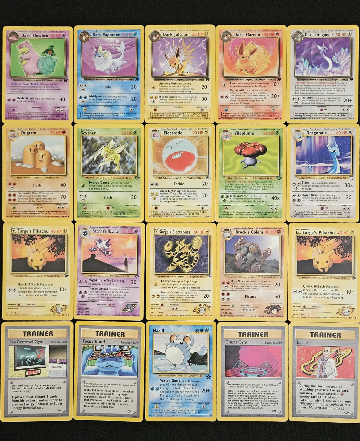 Vintage Pokemon Cards