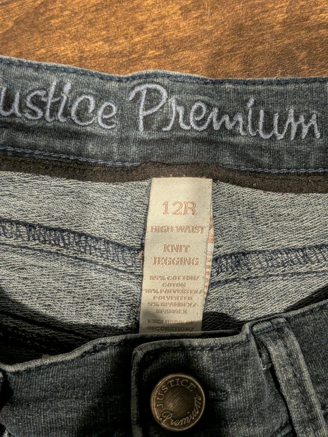Justice Premium Knit Jeggings - Size 12R - photo 4