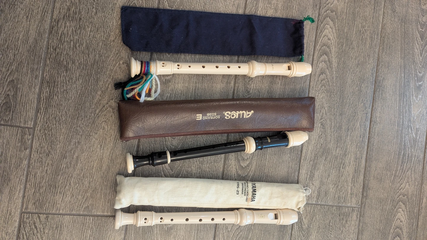 🎵 Student Soprano Recorder Bundle (Yamaha & Aulos) - photo 2