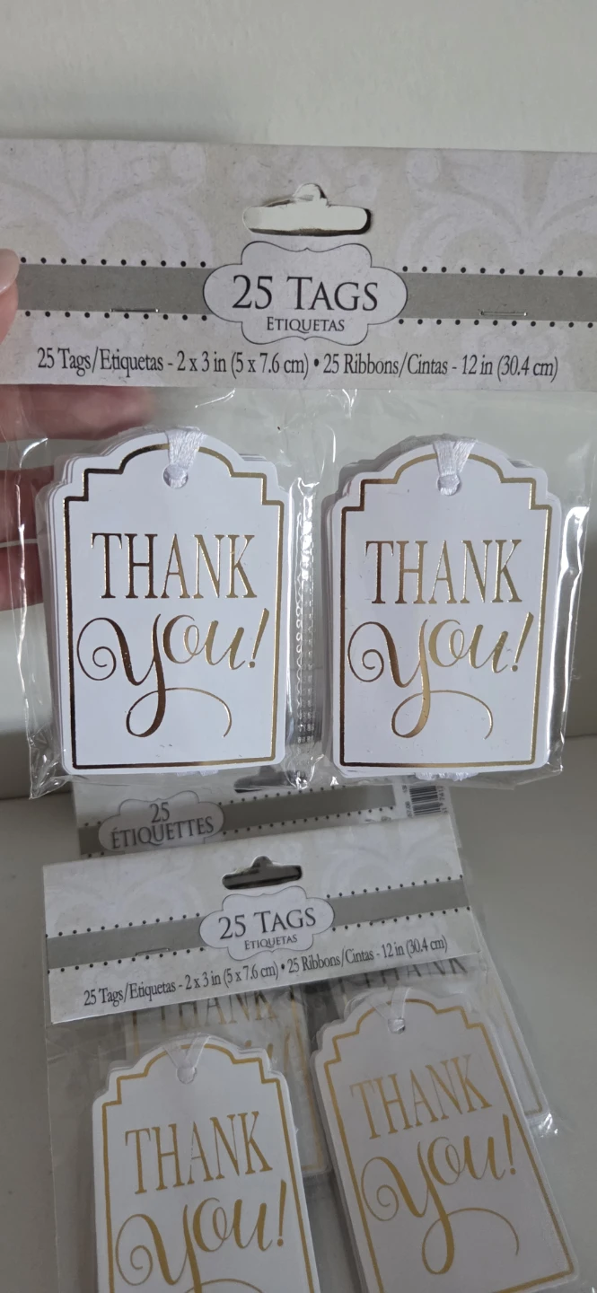 Thank You Tags with Ribbons