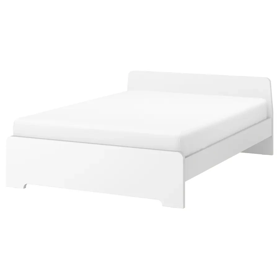 White Modern white bed frame