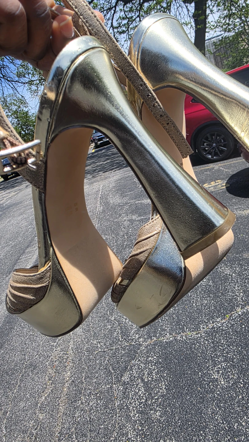 Nina Women's Gold Platform Heels - photo 2