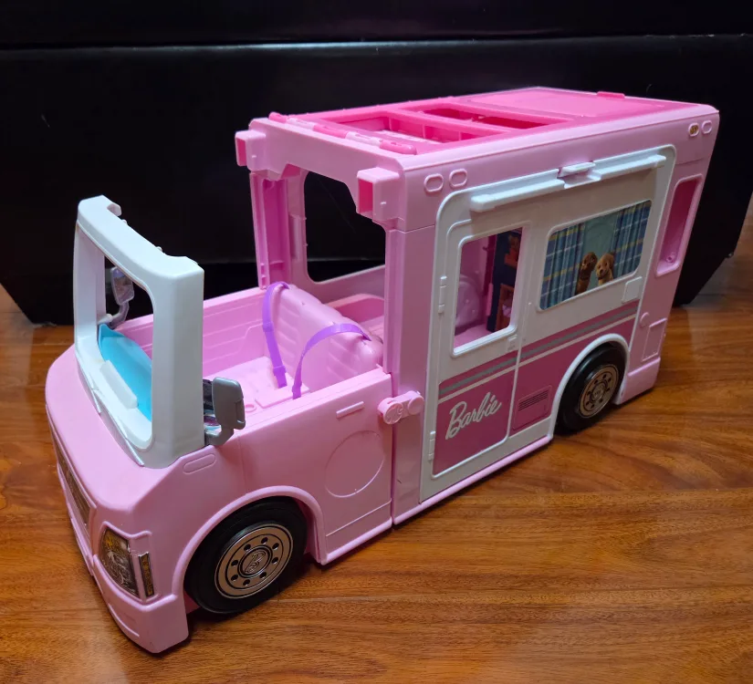 Barbie Pink Camper Van Playset