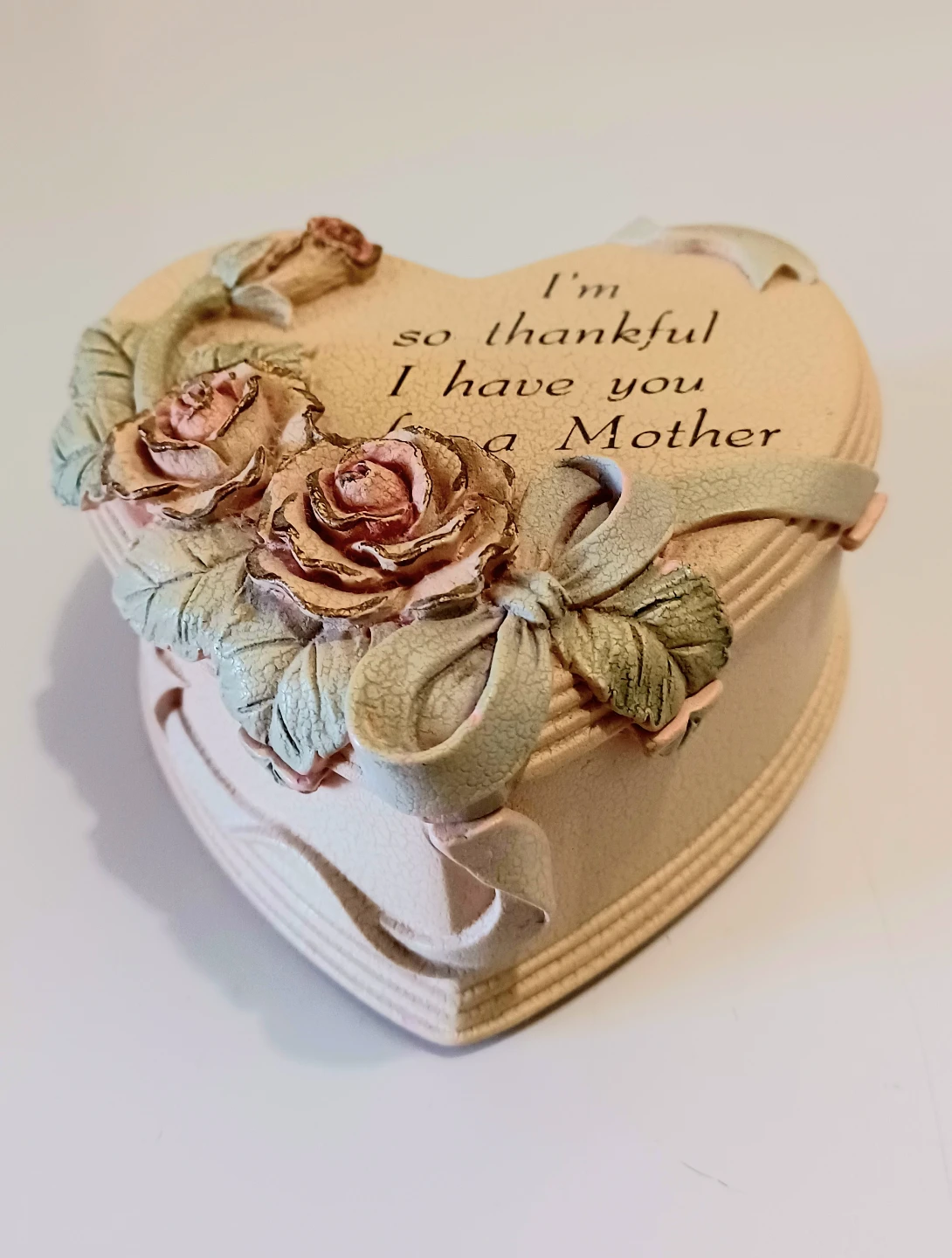 Fancy Laced Sculpted Roses Trinket Box - photo 2