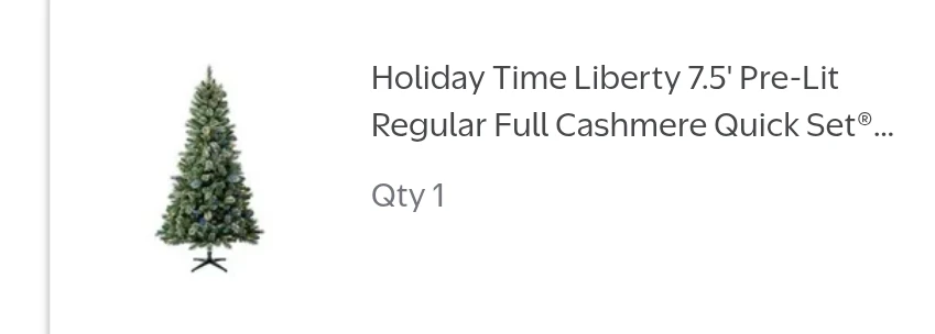 Brand 🆕 Holiday Time Liberty 7.5' Pre-Lit Christmas Tree