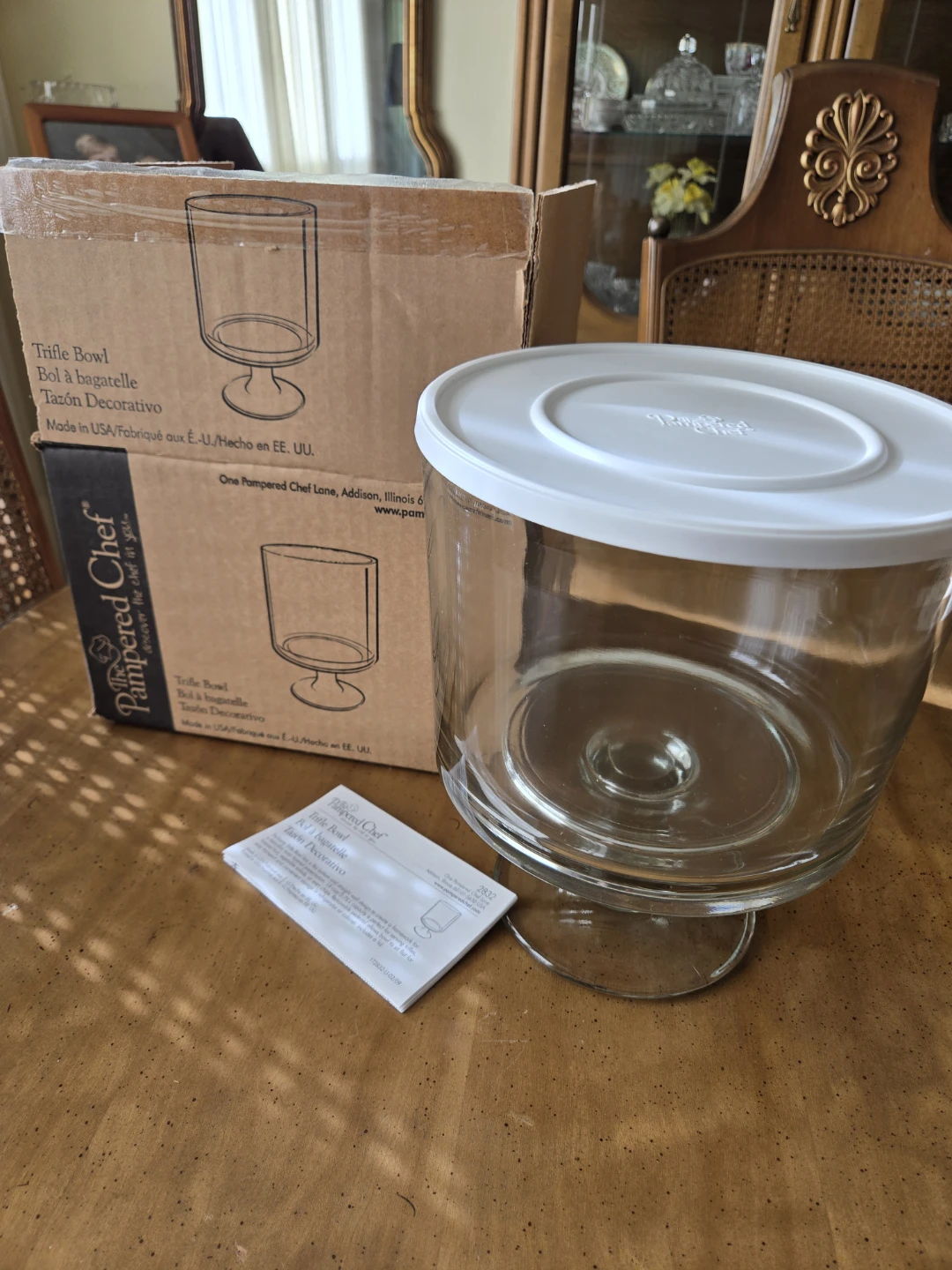 The Pampered Chef Trifle Bowl with Lid - photo 2