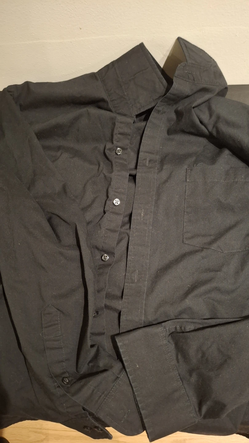 Arrow Men's Black Regular Fit Dress Shirt L/G