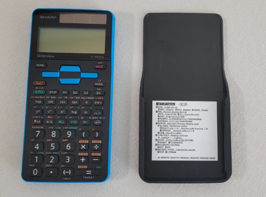 Sharp WriteView EL-W535TG Scientific Calculator Blue - photo 2