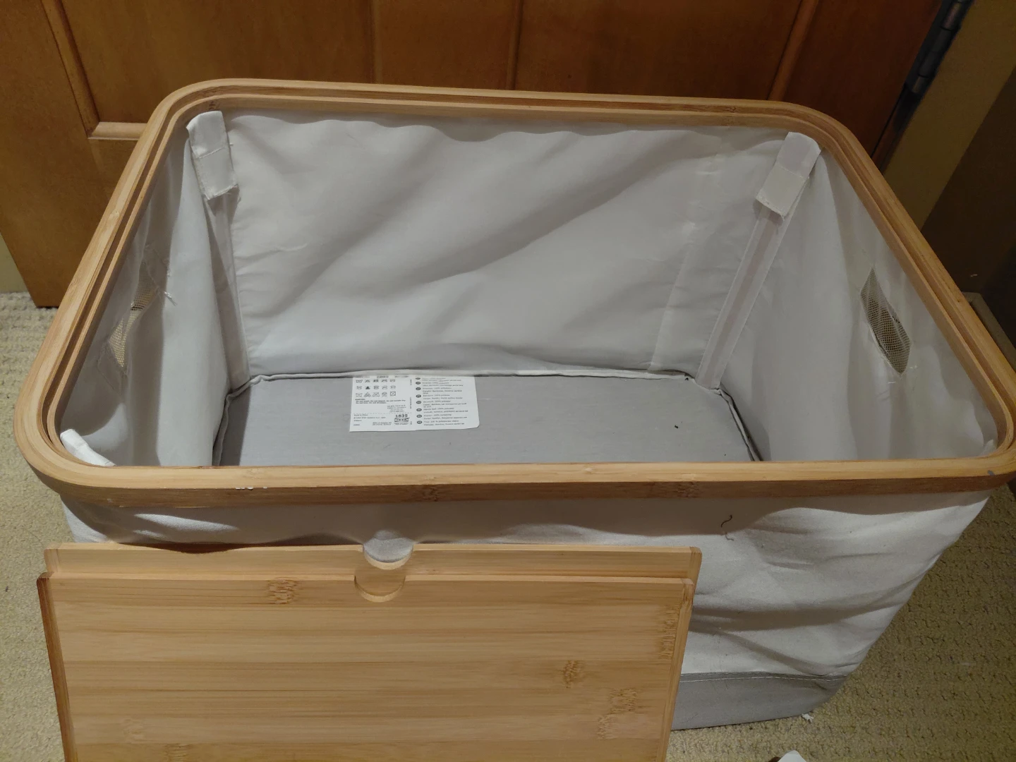 Fabric Box with Bamboo Lid - photo 2