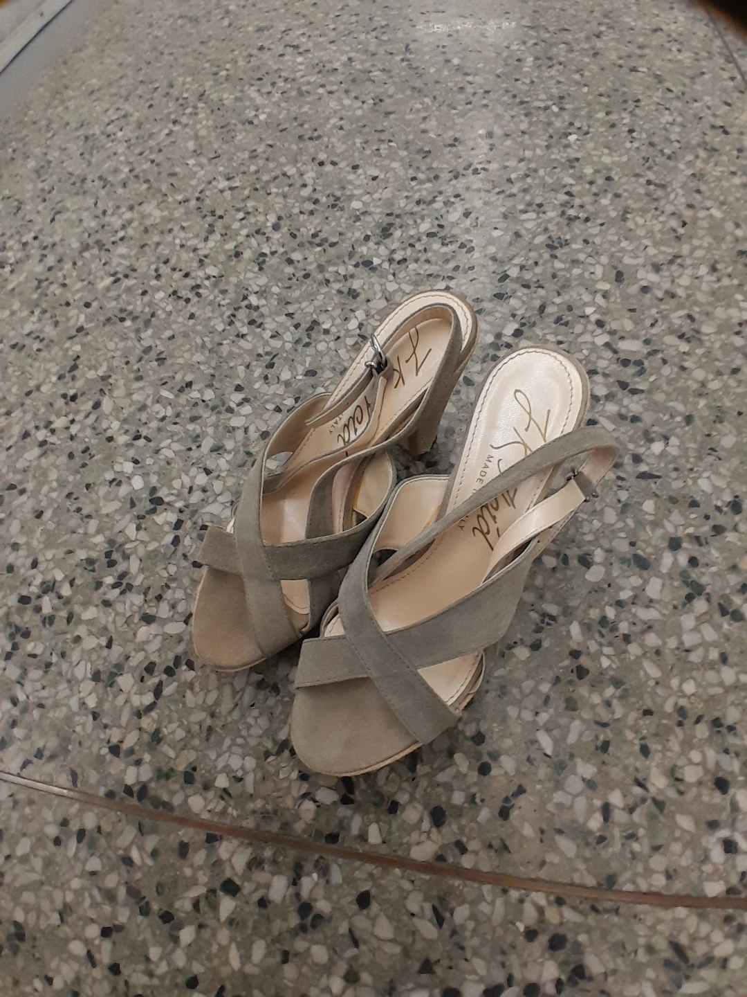 J.KIDD Grey Suede Heeled Sandals - photo 4
